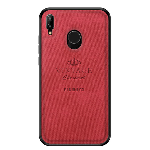 PINWUYO Honorable Series Slim Anti-Drop Protective Leather Coated PC + TPU Combo Case for Huawei P20 Lite (2018)/Nova 3e (China)