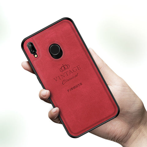 PINWUYO Honorable Series Slim Anti-Drop Protective Leather Coated PC + TPU Combo Case for Huawei P20 Lite (2018)/Nova 3e (China)