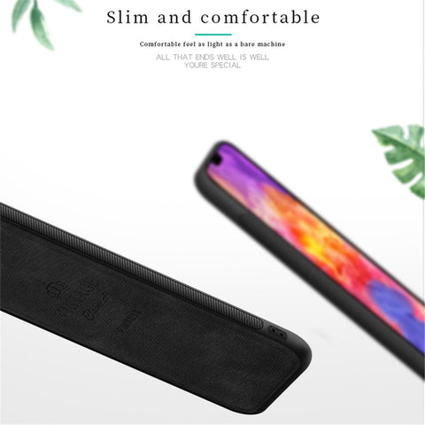 PINWUYO Honorable Series Slim Anti-Drop Protective Leather Coated PC + TPU Combo Case for Huawei P20 Lite (2018)/Nova 3e (China)
