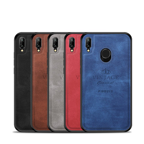 PINWUYO Honorable Series Slim Anti-Drop Protective Leather Coated PC + TPU Combo Case for Huawei P20 Lite (2018)/Nova 3e (China)