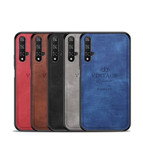 PINWUYO Premium PU Leather Soft TPU Bumper Hard PC Hybrid Protective Case for Huawei Honor 20 / Honor 20S (For China) / nova 5T in Thailand