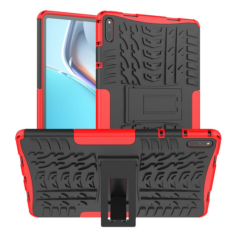 Tire Texture Design PC + TPU Kickstand Hybrid Tablet Cover Case for Huawei MatePad 11 (2021)