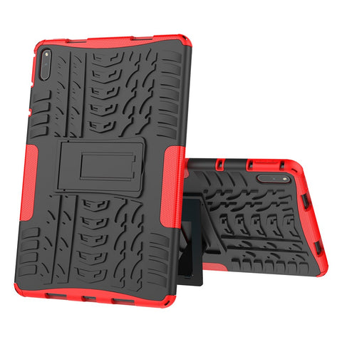 Tire Texture Design PC + TPU Kickstand Hybrid Tablet Cover Case for Huawei MatePad 11 (2021)