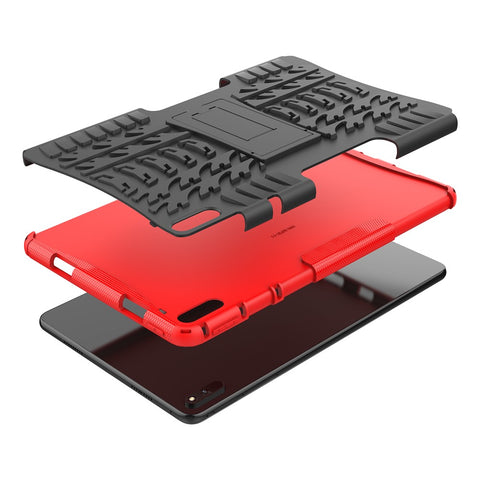 Tire Texture Design PC + TPU Kickstand Hybrid Tablet Cover Case for Huawei MatePad 11 (2021)