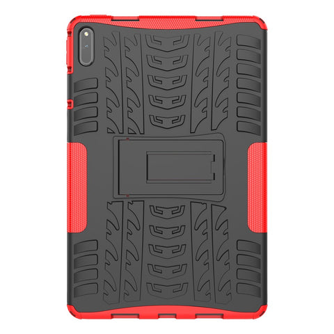 Tire Texture Design PC + TPU Kickstand Hybrid Tablet Cover Case for Huawei MatePad 11 (2021)