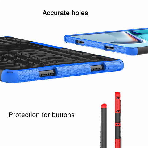 Tire Texture Design PC + TPU Kickstand Hybrid Tablet Cover Case for Huawei MatePad 11 (2021)