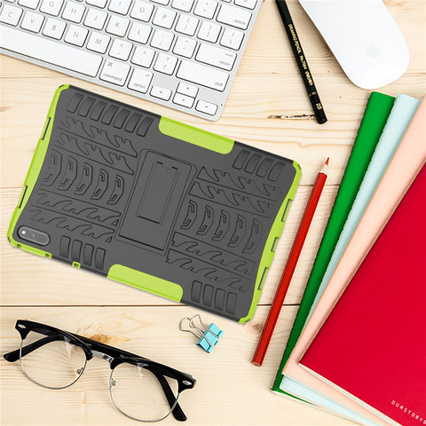Tire Texture Design PC + TPU Kickstand Hybrid Tablet Cover Case for Huawei MatePad 11 (2021)