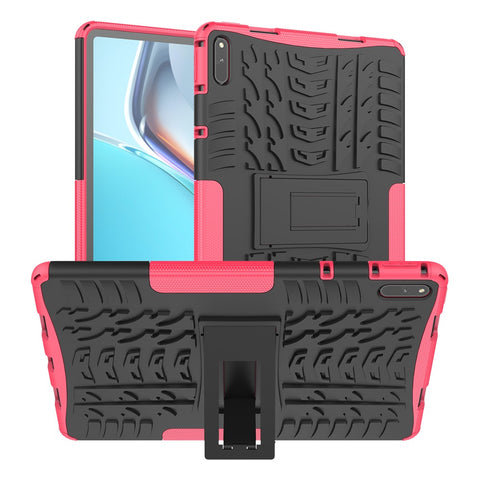 Tire Texture Design PC + TPU Kickstand Hybrid Tablet Cover Case for Huawei MatePad 11 (2021)