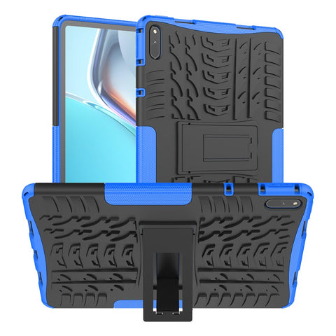 Tire Texture Design PC + TPU Kickstand Hybrid Tablet Cover Case for Huawei MatePad 11 (2021)