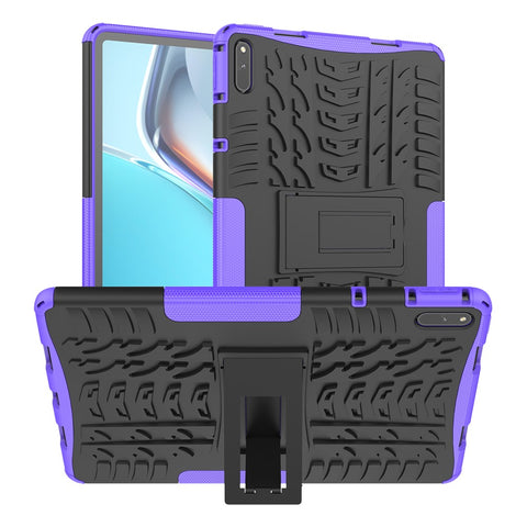 Tire Texture Design PC + TPU Kickstand Hybrid Tablet Cover Case for Huawei MatePad 11 (2021)