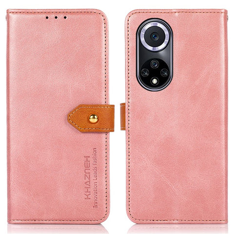 KHAZNEH For Huawei nova 9 PU Leather Phone Case Wallet Stand Magnetic Golden Clasp Folio Shockproof Phone Cover