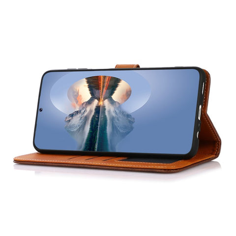 KHAZNEH For Huawei nova 9 PU Leather Phone Case Wallet Stand Magnetic Golden Clasp Folio Shockproof Phone Cover