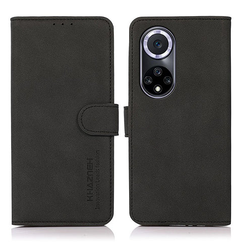 KHAZNEH Textured Anti-drop PU Leather Phone Cover Stand Wallet Case for Huawei nova 9