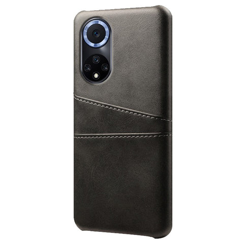 KSQ Dual Card Slots Design Phone Cover PU Leather + PC Hard Case for Huawei nova 9 / Honor 50