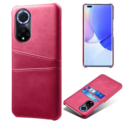 KSQ Dual Card Slots Design Phone Cover PU Leather + PC Hard Case for Huawei nova 9 / Honor 50