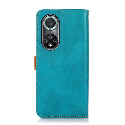 KHAZNEH Magnetic Golden Clasp Wallet Stand Leather Cover Inner TPU Phone Case for Huawei nova 9 Pro