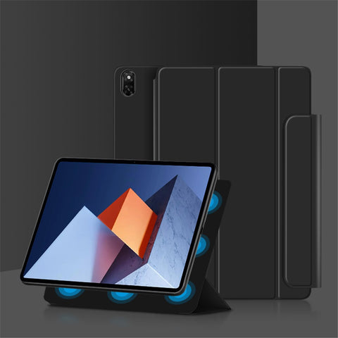 PU Leather Tri-fold Stand Magnetic Closure Tablet Case Cover for Huawei MateBook E 2022