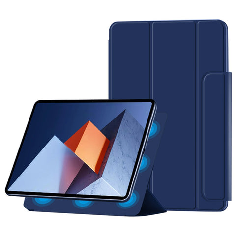 PU Leather Tri-fold Stand Magnetic Closure Tablet Case Cover for Huawei MateBook E 2022