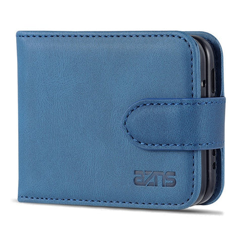 AZNS PU Leather Flip Phone Case for Huawei P50 Pocket / Pocket S, Folding All-Inclusive Protective Phone Cover with Card Slots