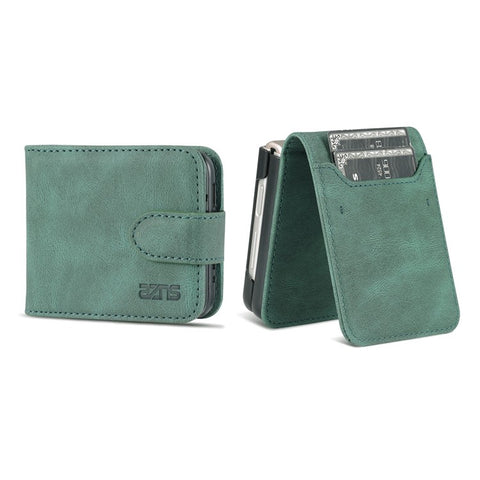 AZNS PU Leather Flip Phone Case for Huawei P50 Pocket / Pocket S, Folding All-Inclusive Protective Phone Cover with Card Slots