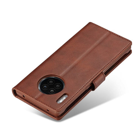LC.IMEEKE For Huawei Nova 8i/Honor 50 Lite Textured PU Leather Flip Folio Stand Case Mobile Phone Wallet Case Cover