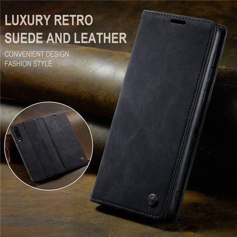 CASEME 013 Series for Huawei P30 Shockproof PU Leather Stand Cover Anti-scratch Wallet Phone Case