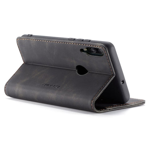 CASEME 013 Series Lightweight Mobile Phone Case Bag for Huawei P20 Lite (2018)/Nova 3e (China), Auto-absorbed PU Leather Wallet Foldable Stand Phone Cover