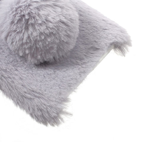 For Huawei P9 Lite / G9 Lite Rabbit Style Fluffy Warm Fur TPU Phone Shell