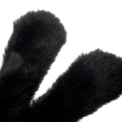 Bunny Shape Warm Fluffy Fur TPU Stand Back Cover for Huawei Honor 8