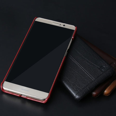 PIERRE CARDIN for Huawei Mate 9 Genuine Leather Coated Hard Case