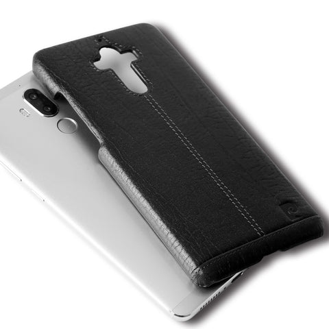 PIERRE CARDIN for Huawei Mate 9 Genuine Leather Coated Hard Case