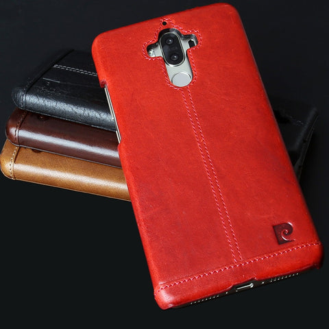 PIERRE CARDIN for Huawei Mate 9 Genuine Leather Coated Hard Case