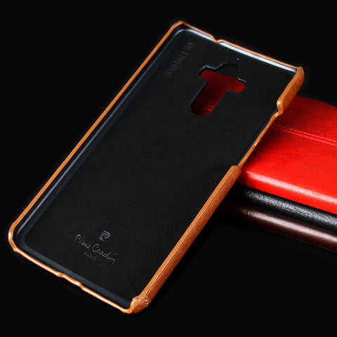 PIERRE CARDIN for Huawei Mate 9 Genuine Leather Coated Hard Case