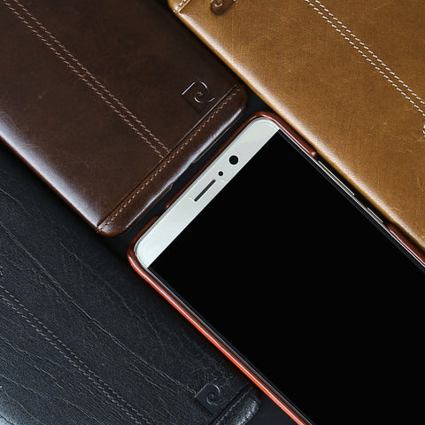 PIERRE CARDIN for Huawei Mate 9 Genuine Leather Coated Hard Case