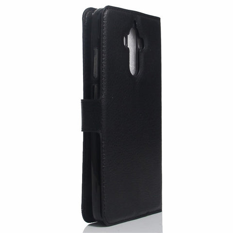 Lychee Grain Wallet Leather Case for Huawei Mate 9