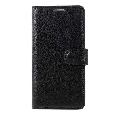 For Huawei P10 Litchi Skin Leather Stand Cover with Separated Wallet Design Anti-Collision Protection