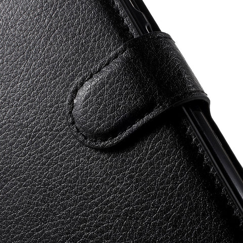 For Huawei P10 Litchi Skin Leather Stand Cover with Separated Wallet Design Anti-Collision Protection