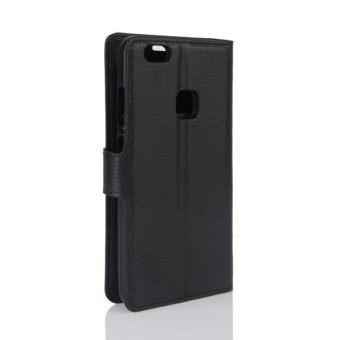 Lychee Litchi Skin Wallet Leather Cover with Stand for Huawei P10 Lite Mobile Cell Phone Accessory