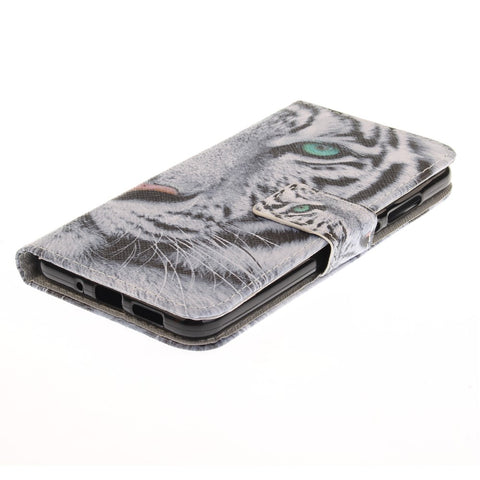 Patterned PU Leather Case with Wallet Slots for Huawei P10 Lite