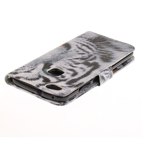 Patterned PU Leather Case with Wallet Slots for Huawei P10 Lite
