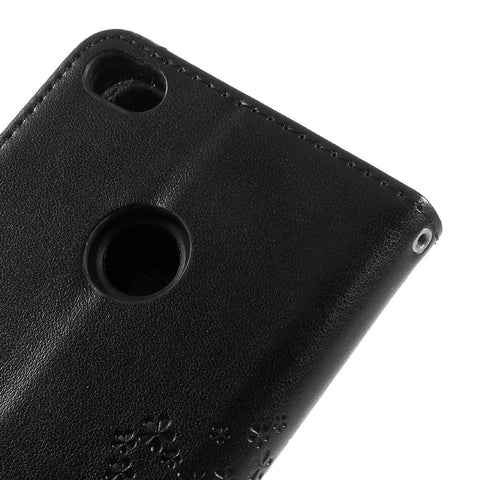 Imprint Tree and Owls Leather Wallet Casing Cover with Stand for Huawei P8 Lite (2017) / Honor 8 Lite