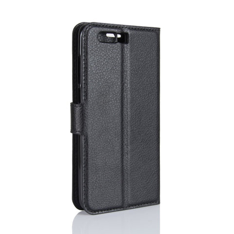 For Huawei Honor 9 Litchi Texture PU Leather Wallet Stand Phone Case Shell