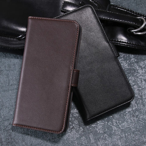 For Huawei Honor 9 Phone Cases Genuine Split Leather Wallet Mobile Cover Stand