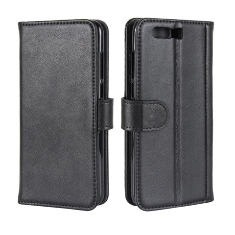 For Huawei Honor 9 Phone Cases Genuine Split Leather Wallet Mobile Cover Stand