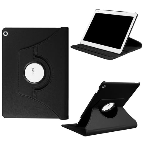 Litchi Texture Smart PU Leather Rotary Stand Flip Case with Elastic Band for Huawei Mediapad M3 Lite 10
