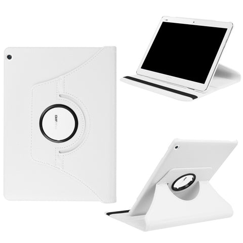 Litchi Texture Smart PU Leather Rotary Stand Flip Case with Elastic Band for Huawei Mediapad M3 Lite 10