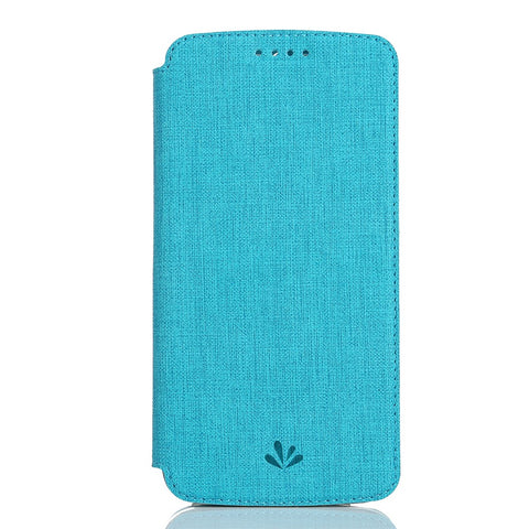 VILI DMX Cross Texture Card Holder Leather Stand Mobile Phone Cover for Motorola Moto E5/Moto G6 Play