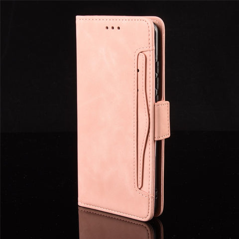 PU Leather Manuy Card Slots Casing for Motorola Moto E6 Play