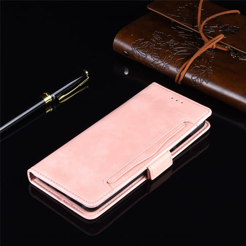 PU Leather Manuy Card Slots Casing for Motorola Moto E6 Play
