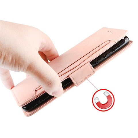 PU Leather Manuy Card Slots Casing for Motorola Moto E6 Play